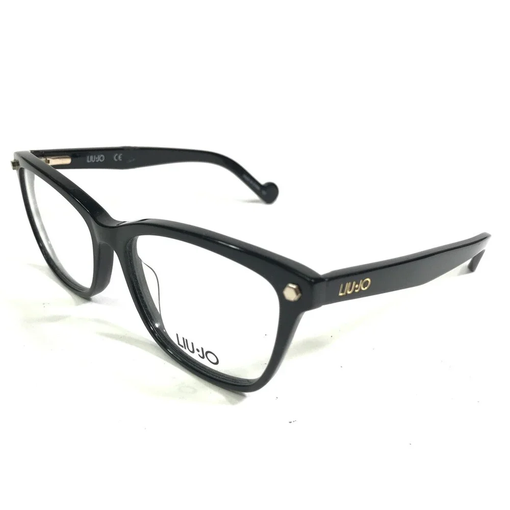 Liu Jo LJ2616 001 Eyeglasses Frames Polished Black Cat Eye Full Rim 52-16-135